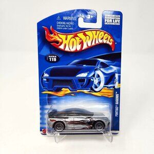 2002 Hot Wheels #119 Pontiac Rageous 1:64 Silver w/Chrome Lace Wheels (dd)